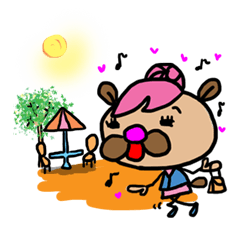 [LINEスタンプ] クマ美OL編