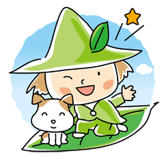 [LINEスタンプ] 木の葉の精と仲良し愛犬の日常