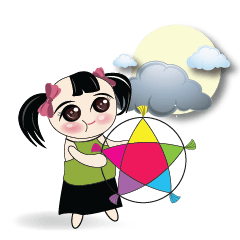 [LINEスタンプ] Weather baby girl