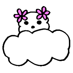 [LINEスタンプ] 雲のふわりん