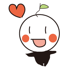 [LINEスタンプ] りんごほっぺちゃん