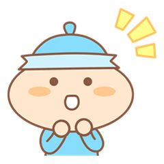 [LINEスタンプ] Sky Blue Acorn