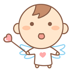 [LINEスタンプ] Lovely Angelの画像（メイン）