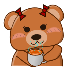 [LINEスタンプ] ココアクマ