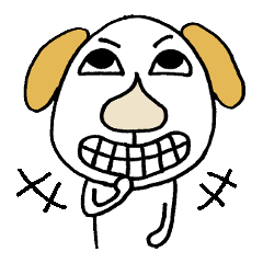 [LINEスタンプ] 鼻でか犬