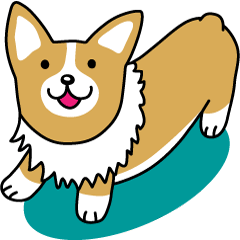 [LINEスタンプ] おしゃべりコーギー