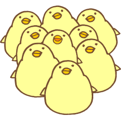 [LINEスタンプ] ひよこのちーちゃん