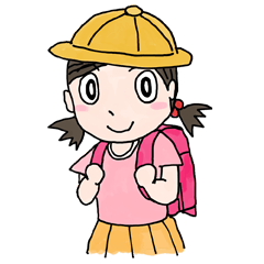 [LINEスタンプ] 小学生ガールの画像（メイン）