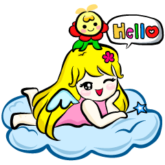 [LINEスタンプ] Lanla Angel 天使のラブリーライフ