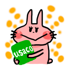 [LINEスタンプ] うさこ(＾ω＾)