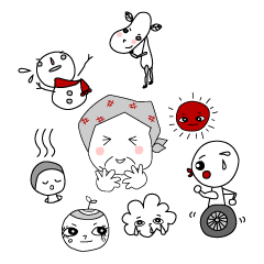 [LINEスタンプ] フルーツファミリーの画像（メイン）