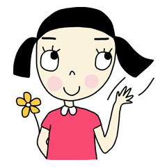 [LINEスタンプ] Mali, a lovely girlの画像（メイン）