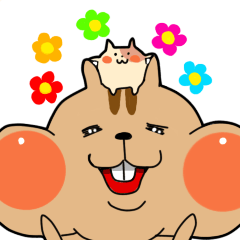 [LINEスタンプ] ほっぺリス