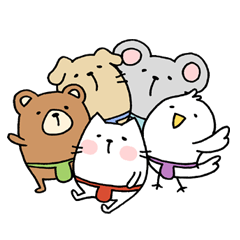 [LINEスタンプ] ふんどしアニマル