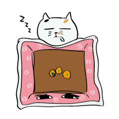 [LINEスタンプ] こたつとねこ