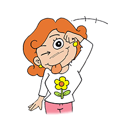 [LINEスタンプ] Flower Girlの画像（メイン）