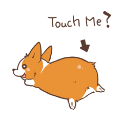 [LINEスタンプ] コーギー犬。2