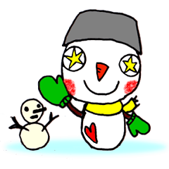 [LINEスタンプ] 雪国より、ゆきだるまですの画像（メイン）