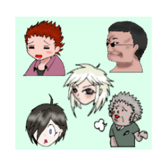 [LINEスタンプ] 5人の呟きの画像（メイン）