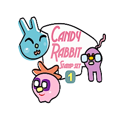 [LINEスタンプ] Candy Rabbitの画像（メイン）
