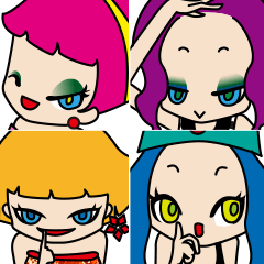 [LINEスタンプ] 月と純血ドーターズ