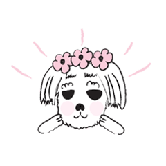 [LINEスタンプ] Snow Baby Dog