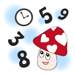 [LINEスタンプ] まちあわせキノコ