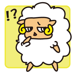 [LINEスタンプ] もふッとひつじの画像（メイン）