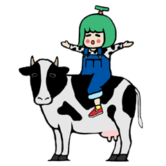 [LINEスタンプ] 道産子娘。道さん子ちゃんの画像（メイン）