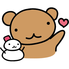 [LINEスタンプ] ラテくまの日常