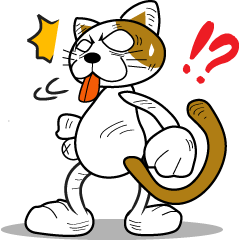 [LINEスタンプ] やさぐれ！「ねこ丸」 こんにちわだっ！！