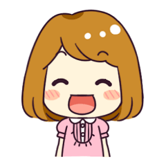 [LINEスタンプ] 女の子の英語あいさつスタンプ