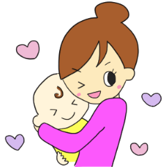 [LINEスタンプ] 赤ちゃんと一緒！の画像（メイン）