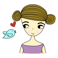 [LINEスタンプ] Beauty Jan, girl from Venus