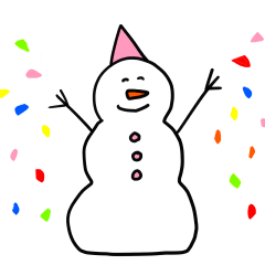 [LINEスタンプ] かわいい雪だるまのスタンプの画像（メイン）