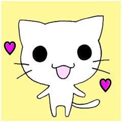しろにゃんこ！
