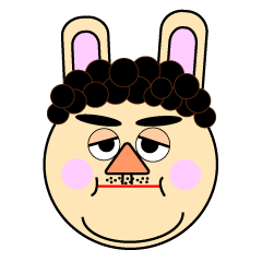 [LINEスタンプ] うさ男