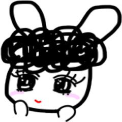 [LINEスタンプ] あふろうさぎ