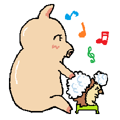 [LINEスタンプ] ぶぅちゃんとピグ