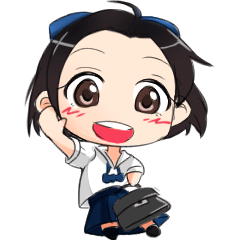 [LINEスタンプ] Jasmine : Public School Girlの画像（メイン）