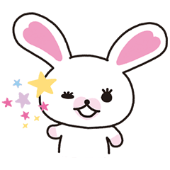 [LINEスタンプ] 動く！うさぎのモフィの画像（メイン）