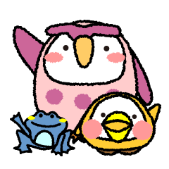 [LINEスタンプ] モモフクロウと仲間たち