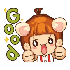 [LINEスタンプ] Nunham, Cute pre-school age girlの画像（メイン）