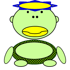 [LINEスタンプ] 河童妖怪の日常の画像（メイン）