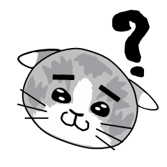 [LINEスタンプ] 眉毛が似合うネコの画像（メイン）