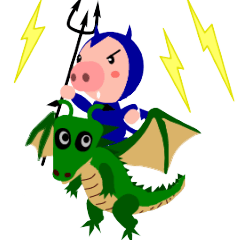 [LINEスタンプ] こぶたの小悪魔”デビとん”