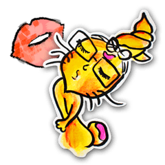 [LINEスタンプ] 38 Rabbit(Scarred Rabbit)