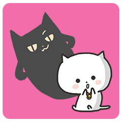 [LINEスタンプ] 白ねこちゃんの本音