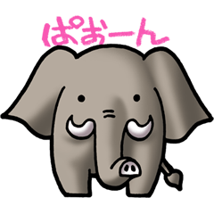 [LINEスタンプ] 動物園01/クレヨン文字