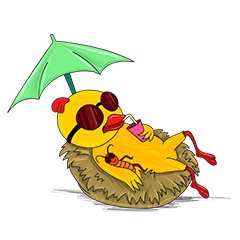 [LINEスタンプ] Nong Gai - the crazy chickenの画像（メイン）